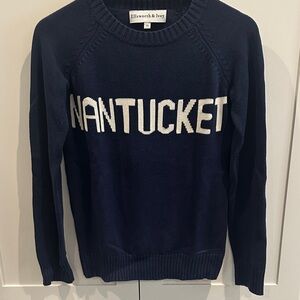 Ellsworth & Ivey Nantucket Navy Crewneck Sweater